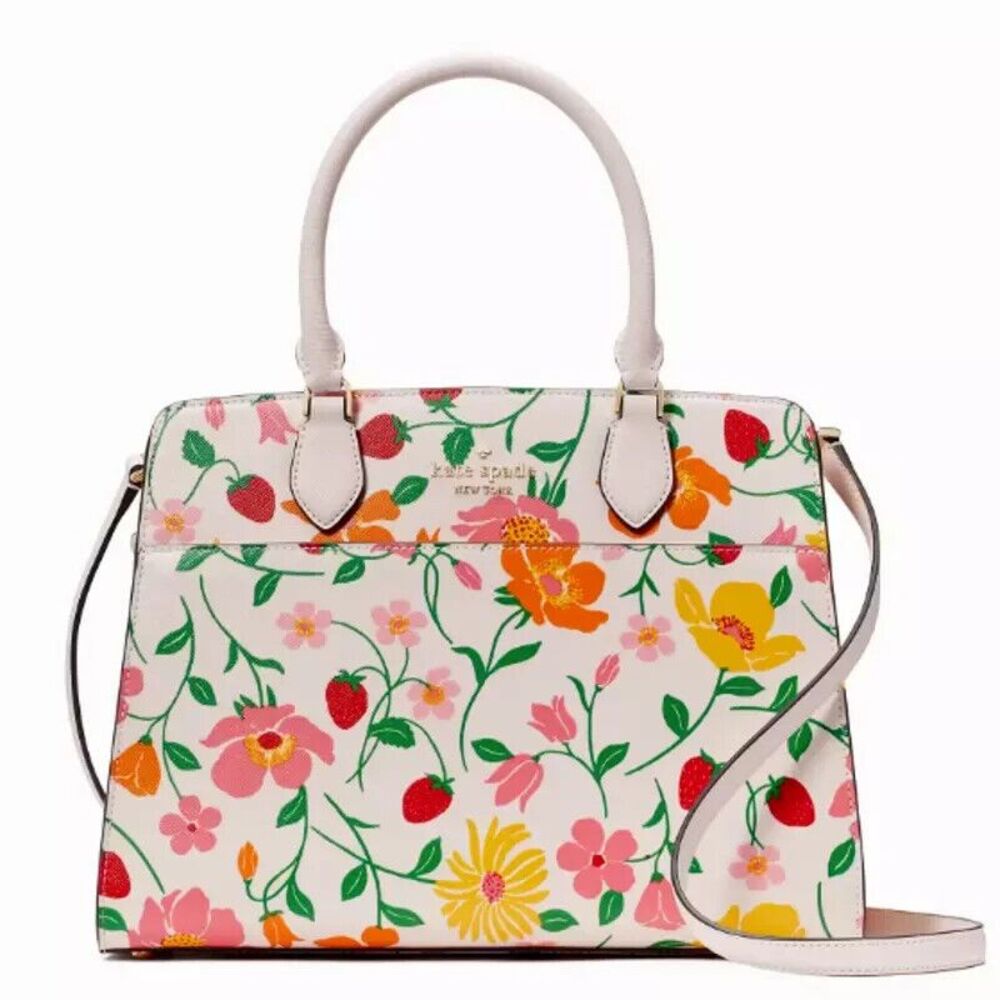 Kate Spade Madison Leather Medium Satchel Crossbody Shoulder Bag Purse NWT  New